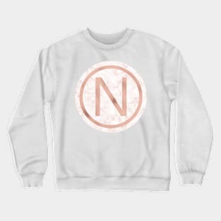 Rose Gold Marble Nu Crewneck Sweatshirt